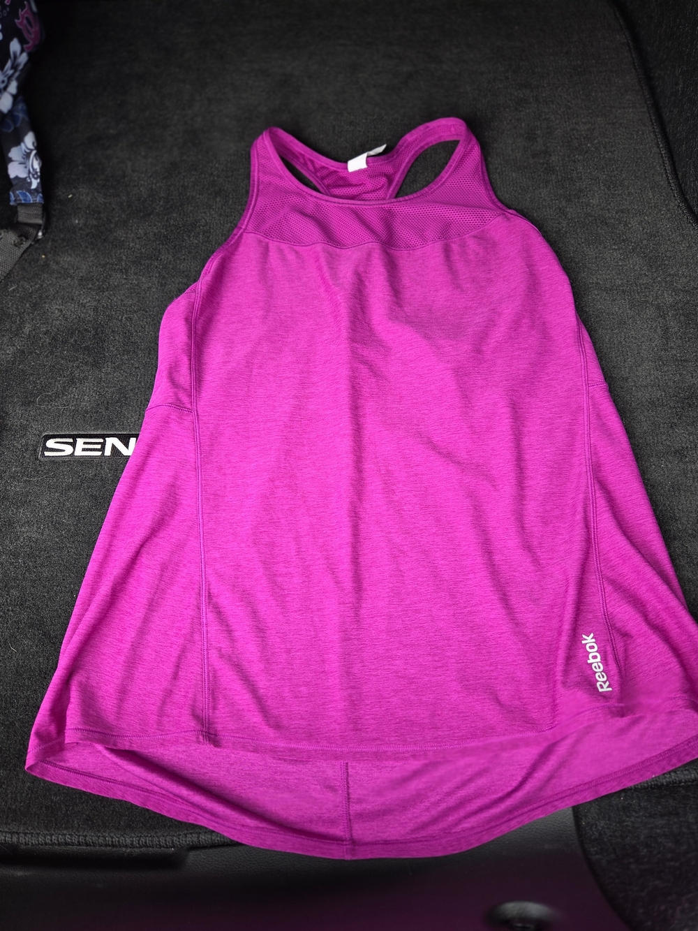 Reebok Women's Bright Fuchsia Racerback Tank